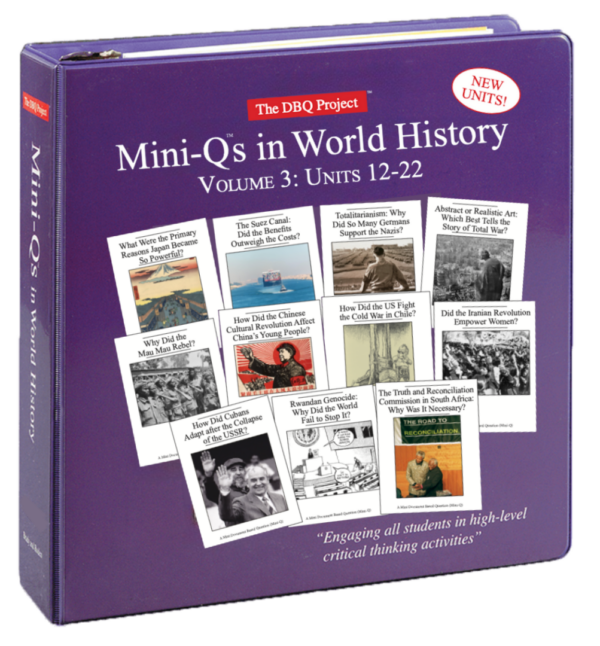 *PRE-ORDER ONLY* Mini-Qs in World History Vol. 3 (Units 12-22): Teacher Resource Binder